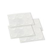 PRO-TEC 24 pcs 3/4-in Transparent Vinyl Pads