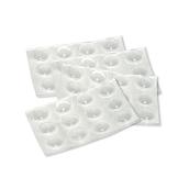 PRO-TEC 48 pcs 3/8-in Transparent Vinyl Pads