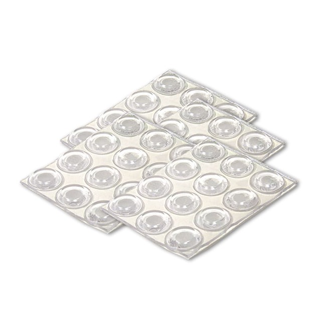 PRO-TEC 48 pcs 1/2-in Transparent Vinyl Pads