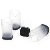 Embout de feutre et silicone MADICO noir et transparent 3/4 po l. x 1 po h. 4/pqt