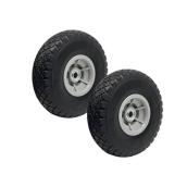 Roues de diable en polyurethane MAXWHEELS noir 10 po 2/pqt