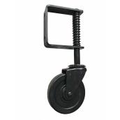 MAXWHEELS 4-in 220-lb Rubber Spring Gate Wheel