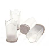 Embout de feutre et silicone MADICO beige et transparent 3/4 po l. x 1 po h. 4/pqt