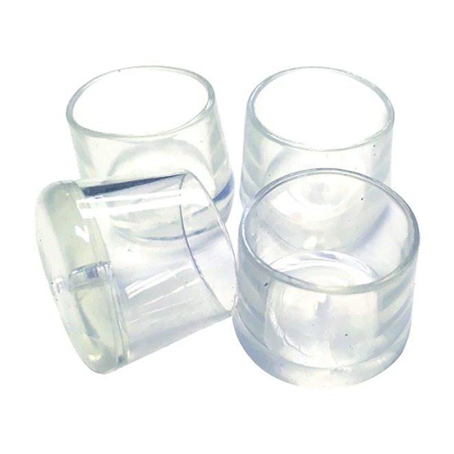 MADICO 4 pcs 1 1/4-in Transparent PVC Leg Tips