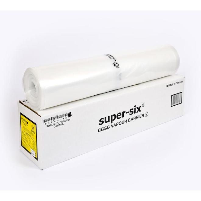 Polytarp Super-Six 10-ft x 100-ft CGSB Approved Vapour Barrier