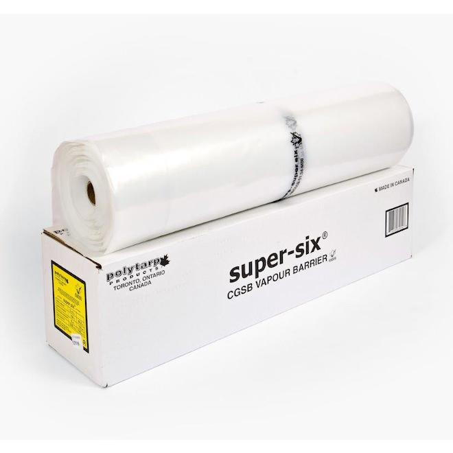 Polytarp Super-Six 9.6-ft x 158-ft CGSB Approved Vapour Barrier