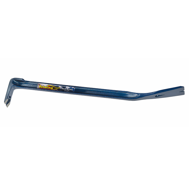 Pry Bar - Solid Steel - 18" - Lightweight - Blue