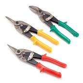 Fuller Aviation Snips Set - 10-in - Left, Right and Straight - Red, Yellow and Green