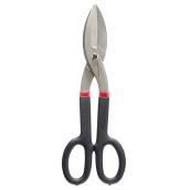 12" Steel Snips - Straight Cut - Red and Black
