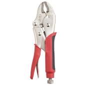 Curved Jaw Locking Pliers - 7" - Red and Black