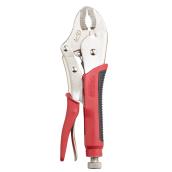 Curved Jaw Locking Pliers - 10" - Red and Black