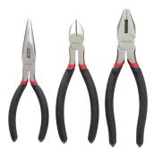 Fuller 3-pc Pliers Set - Red/Black - Forged Alloy Steel - General Purpose - 6-in to 7-in