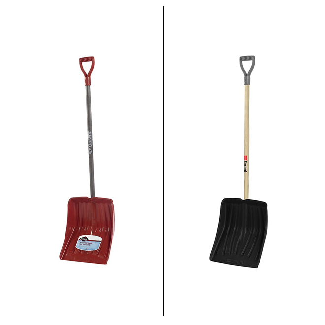 Garant Snow Shovel in Polycarbonate with Hardwood Handle - 14.5 x 53.5-in