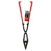 Excavator Post Hole Digger - Steel and Fibreglass - 60-in x 7-in - Red and Black