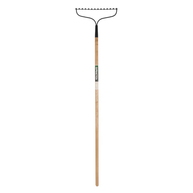 Râteau à Arc 17 Dents, Manche 4 Pieds (environ 122 Cm) - Acier Inoxydable, Pour Jardin