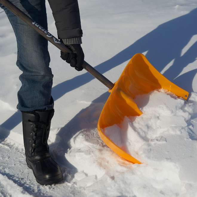 Pelle Multifonction 23 Cm - Lame Acier Manganèse, Manche Réglable - Pour Neige, Glace, Désherbage, Nettoyage Sols