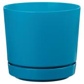Jardinière ultrabrillante Dynamic Design, 8 po, sarcelle