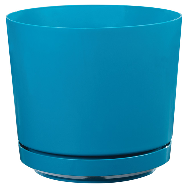 SOUTHERN PATIO HighGloss Planter Pot "Dynamic Design" 10" Teal
