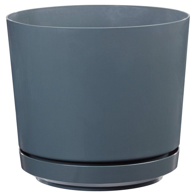 SOUTHERN PATIO HighGloss Planter Pot "Dynamic Design" 10" Grey