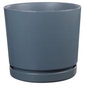 Jardinière ultrabrillante Dynamic Design, 12 po, gris