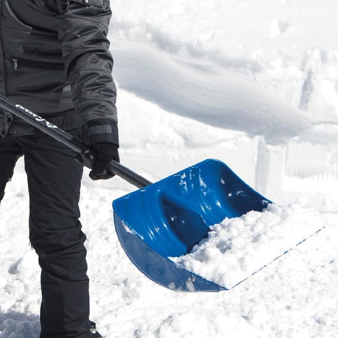 Snow Shovel - 19" - Steel Anti-Slip Handle