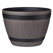 Jardinière en résine, tonneau de vin, 18
