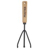 Handheld Garden Cultivator - Wood/Steel - 3 Tines -11