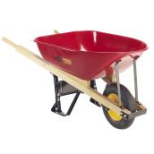 Pro Series Industrial Wheelbarrow with Steel Tray -6 cu. ft.
