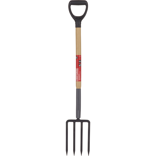 CRAFTSMAN 4-Tine Spading Fork - Tempered Steel - 11-in x 7.5-in