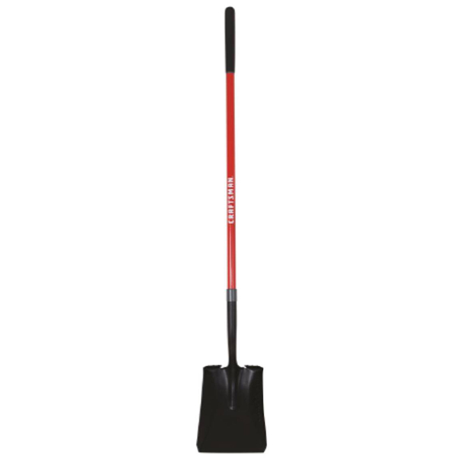 Craftsman Square Shovel - Steel and Fibreglass - 57-in - Red