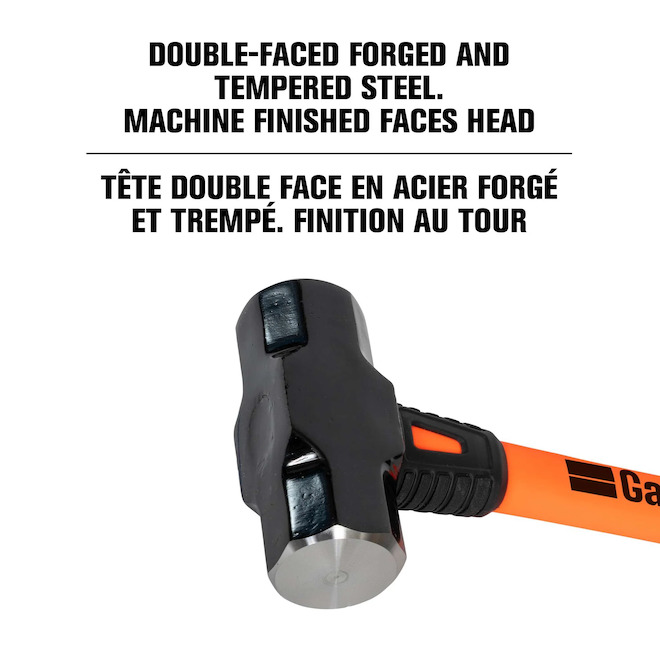 Garant Forged and Tempered Steel Sledge Hammer - 16-in Fibreglass Handle - 4-lb
