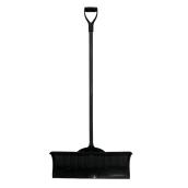 Project Source 26-in Poly Snow Shovel/Pusher with 42-in Wood Handle