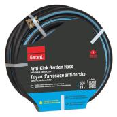 Boyau d'arrosage Garant 5/8 po x 50 pi noir anti-torsion