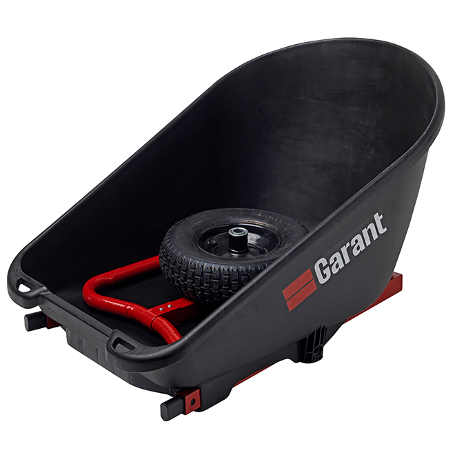 Garant Compact Wheelbarrow 4-ft³ with Telescopic Handles and 190-lb Capacity