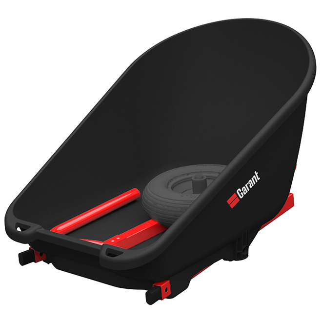 Garant Compact Wheelbarrow 4-ft³ with Telescopic Handles and 190-lb Capacity