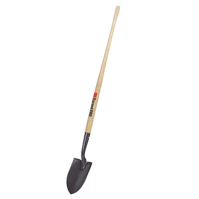 Grizzly Long Handle and Round Point Shovel - 6-in x 8.38-in