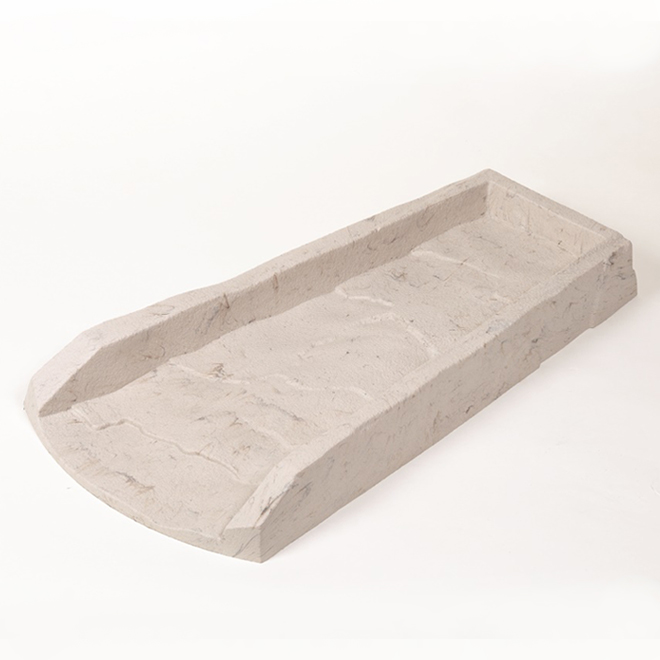 Euramax Downspout Splash Block - Stone Grey Finish - Plastic - 24-in L x 12-in W