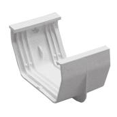 Euramax Contemporary Gutter Connector - White - Vinyl - 1 Per Pack - 4-in L