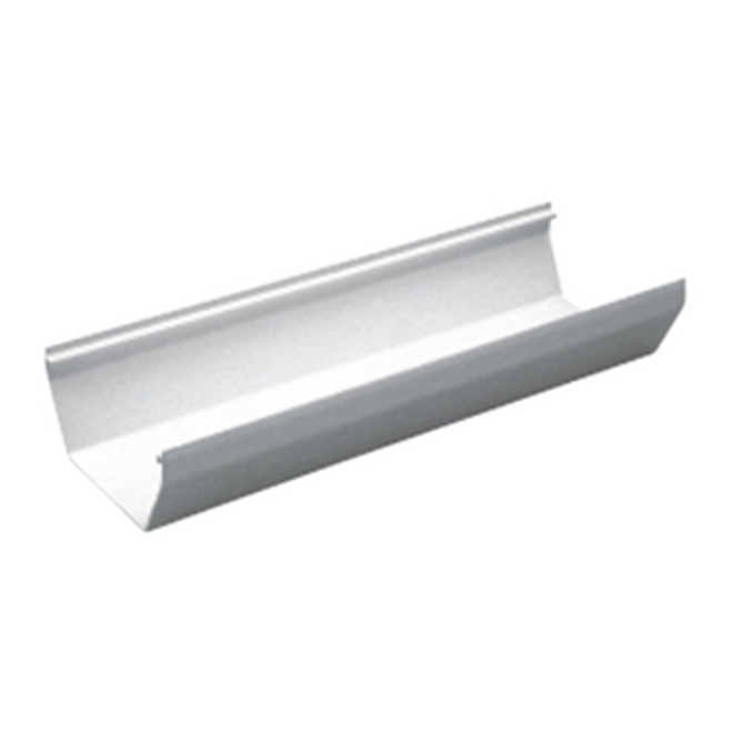 Euramax Contemporary Half-Round Gutter - White - Vinyl - 120-in L x 4-in W