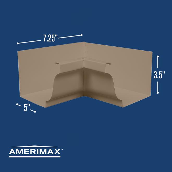 Gouttière intérieure en aluminium beige de style K Amerimax 5 po x 7,5 po