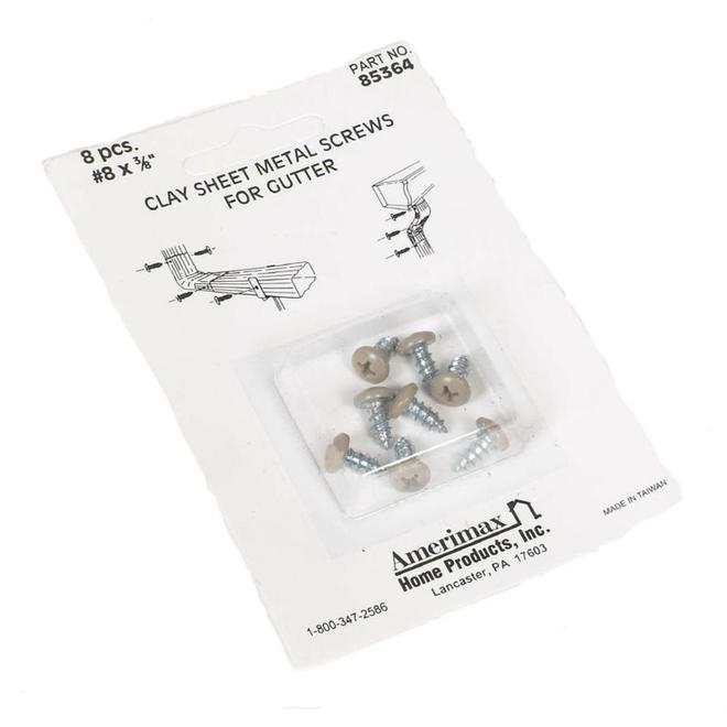 Amerimax #8 x 3/8-in Phillips/Slotted Combination-Drive Gutter Screws