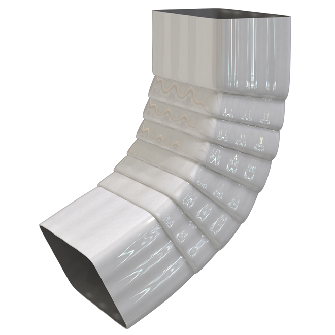 Amerimax Front Elbow of 3 x 3-in for Downspout - Brown Aluminum