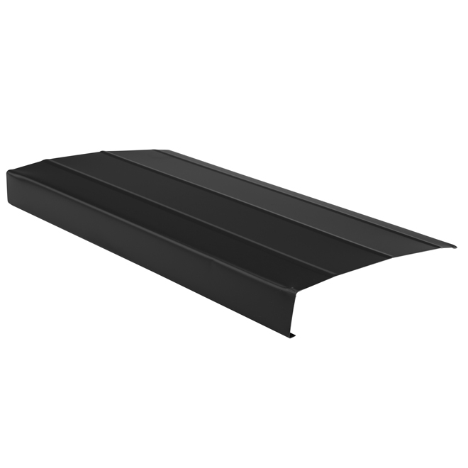 Bordure de toit Amerimax de 6 po x 12 pi en aluminium noir lisse