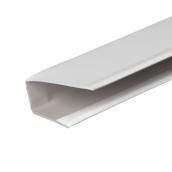 Moulure en J Amerimax 1/2 po x 12 pi en aluminium blanc