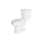 Elongated Front 2-Piece Toilet, 4 L/6 L, White