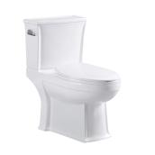 Toilette à 2 pièces à cuve allongée, 4,8 l, blanc