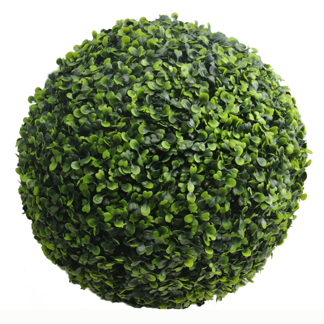 Allen + Roth 15-in Green Artificial Boxwood Topiary Ball