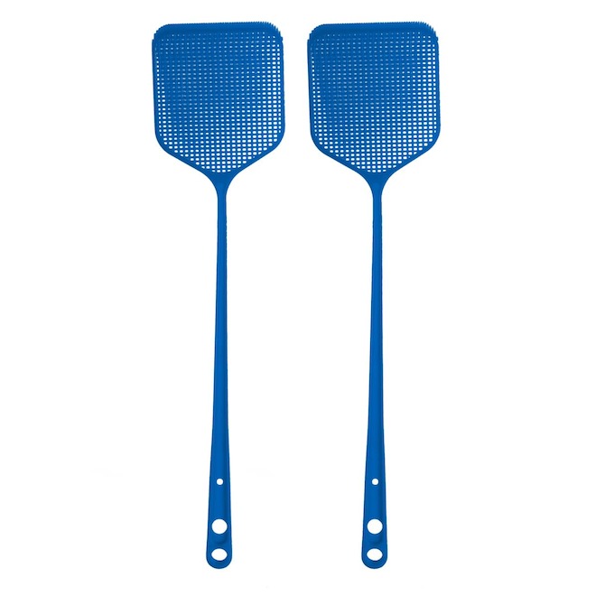 VALU+ Fly Swatter in Blue Plastic - Pack of 2