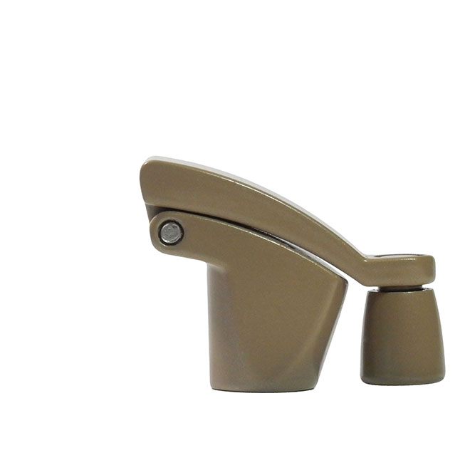 Ideal Security Window Casement Handles - 2 Per Pack - Bronze - Fold-Away - 5-in L x 3 29/32-in W