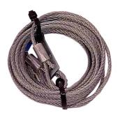 Ideal Security Garage Door Safety Cables - Galvanized Steel - 2 Per Pack - 9-ft L x 2-in dia